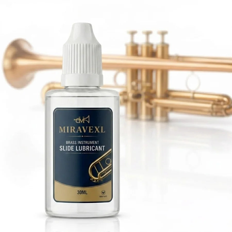 Brass Instrument Valve Oil 30ml, Fast-Acting Lube for Trumpet/Cornet/Horn/Tuba Smooth Play, Low Odor Anti-Rust Protection Oasis Select
