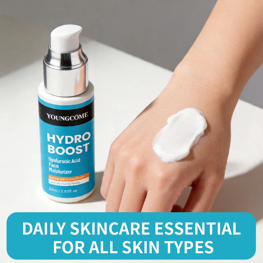 YOUNGCOME Hyaluronic Acid Face Moisturizer – 24H Hydration 60ml