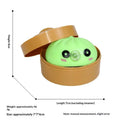 Cute Bubble Blowing Bun with Steamer Dumpling Fidget Toy, Soft Squeeze Stress Relief Toy Gift Oasis Select Green