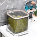 1pc acrylic transparent black elastic lid laundry gel bead bathroom jar bathroom organizer storage jar multifunctional storage Oasis Select transparentblack-M