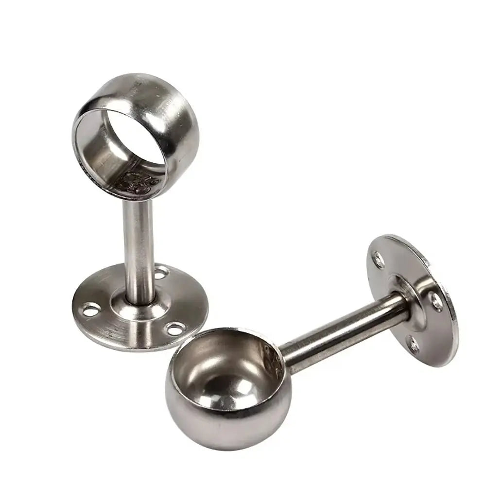 Stainless Steel Pipe Bracket 19/22/25mm | Wardrobe & Curtain Rod