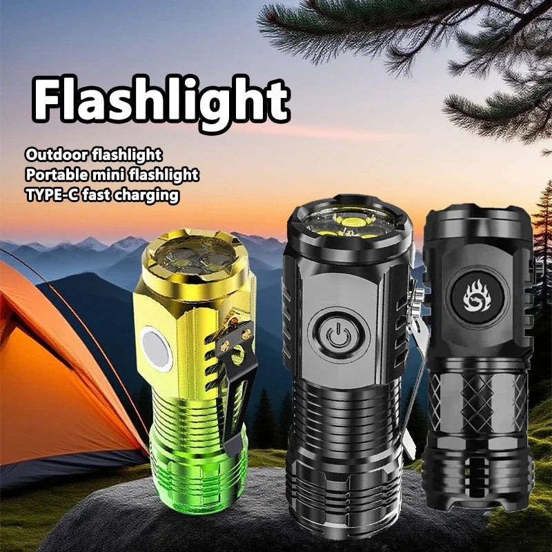 KDULIT Mini LED Flashlight – Rechargeable, 1000LM, Waterproof