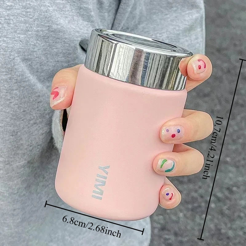 1pcs Mini Insulated Cup Made of Stainless Steel with High Aesthetic Value Cute and Portable Small Business Gift Oasis Select Small pink 51-100ml