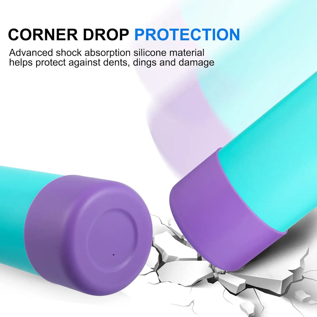 Silicone Bottom Boot for Wide Mouth Water Bottles – Fits 12-40oz Tumblers Shock-Absorbing Anti-Slip Base Cover Protective Sleeve Oasis Select