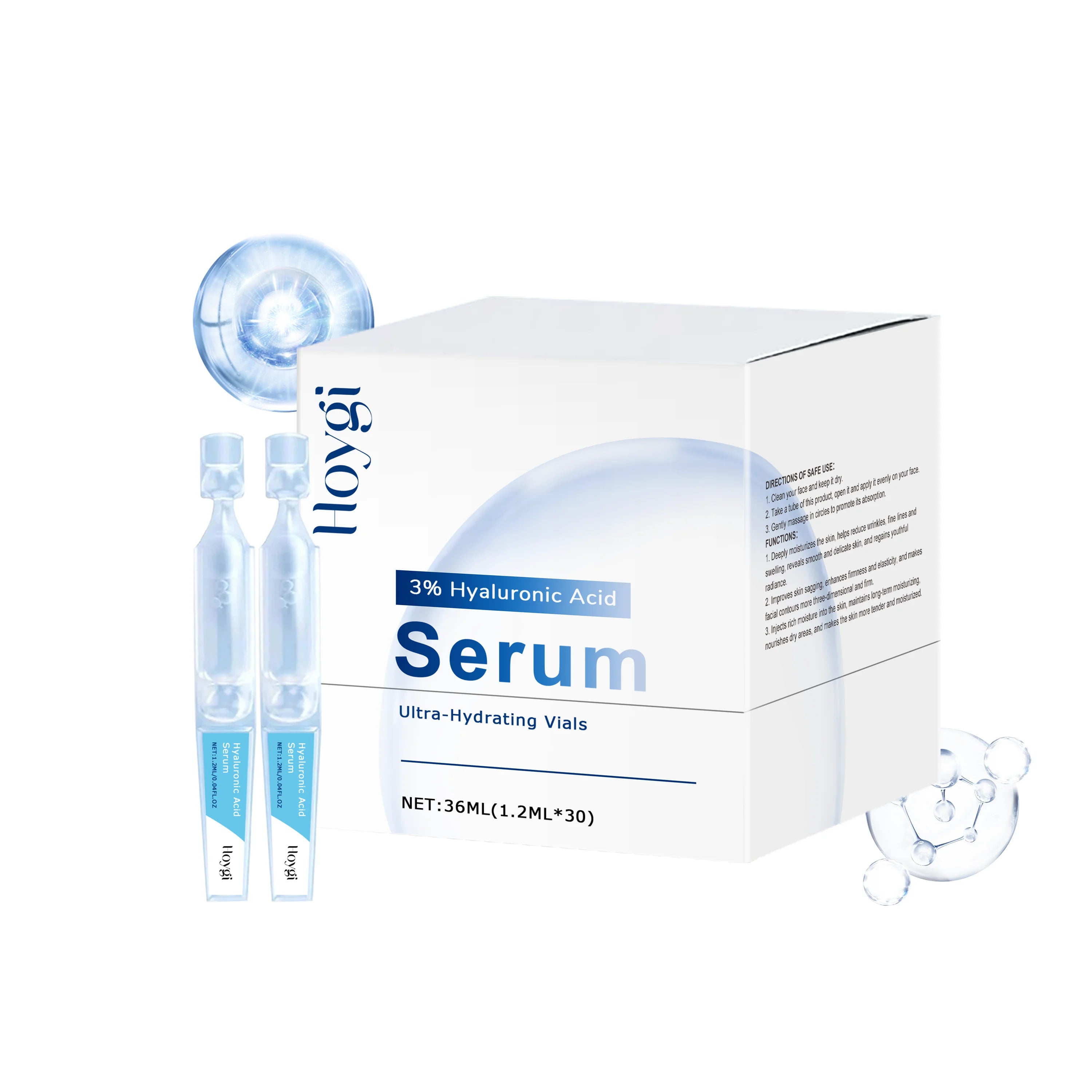 Hoygi Hyaluronic Acid Face Serum – Hydrating & Firming 36ml Hyaluronic Acid Serum Oasis Select 36ml Boxed