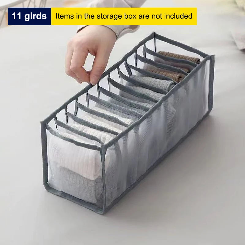 Mesh Drawer Organizer – 6/7/11 Grid Sock & Lingerie Storage