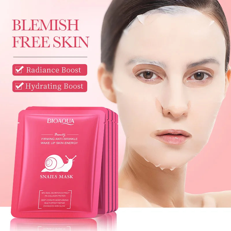 BIOAQUA Snail Hyaluronic Acid Retinol Face Mask 5/10pcs Hydrating Face Mask Oasis Select