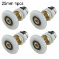 4 Replacement Partial Shower Door Rollers with Brass Center and For Runner Wheels for Sliding Shower Door Applications Oasis Select 25mm China Mainland