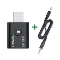 2 IN 1 Car Audio Transmitter Receiver 3.5mm AUX Jack RCA USB Dongle With MIC Music Wireless Adapter For Car/Wired Speaker/TV/PC Oasis Select NO RCA Cable
