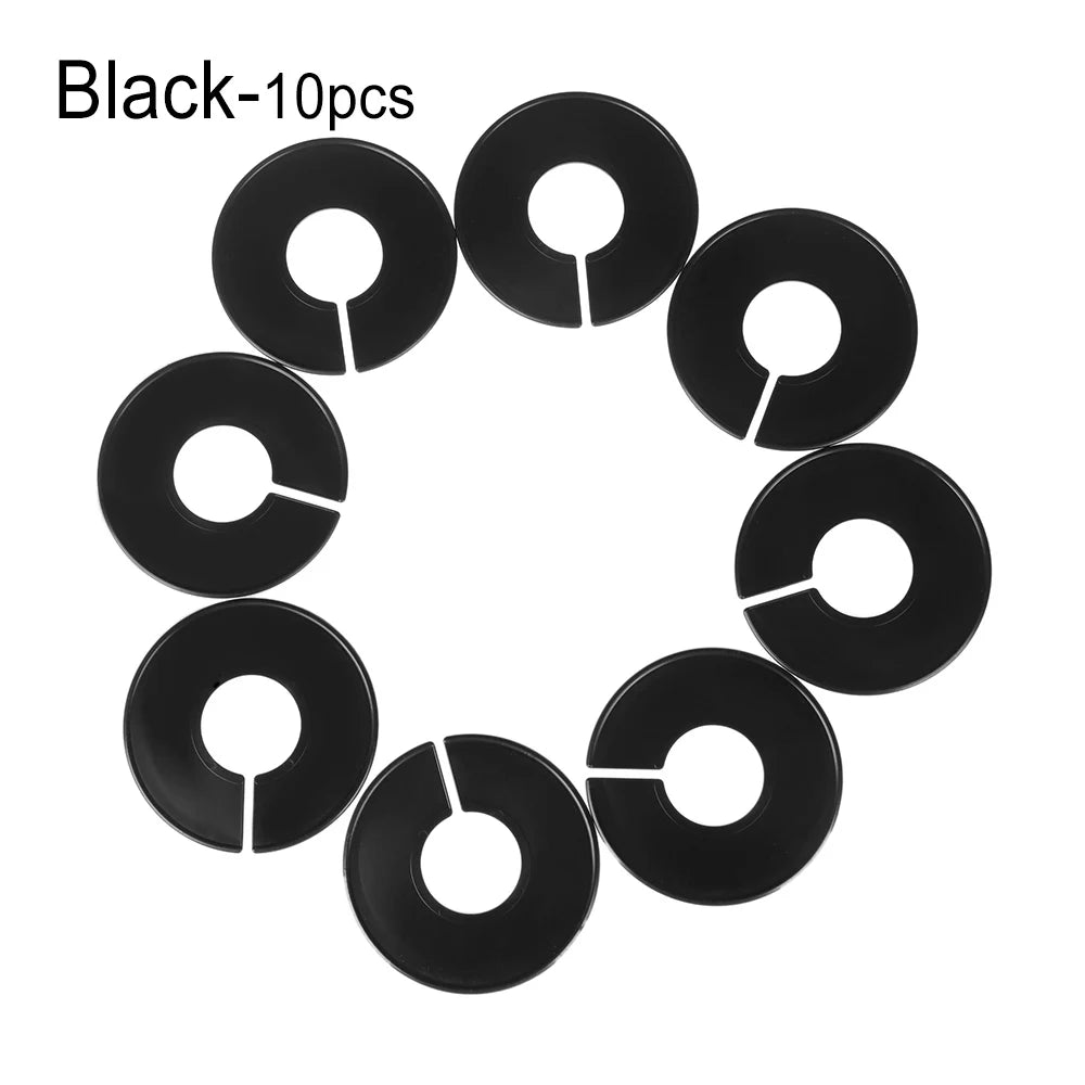 5/10PCS Round Hangers Closet Dividers DIY Clothing Size Dividers for Clothes Stores or Home White Blank Dividers Oasis Select black-10PCS
