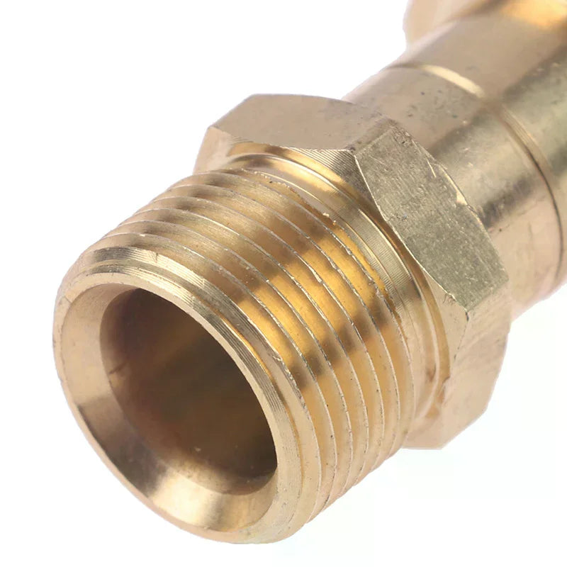 360 Degree Rotation Hose Sprayer Connector Brass High Pressure M22 14mm Thread Washer Swivel Joint Connector Hose Fitting Oasis Select