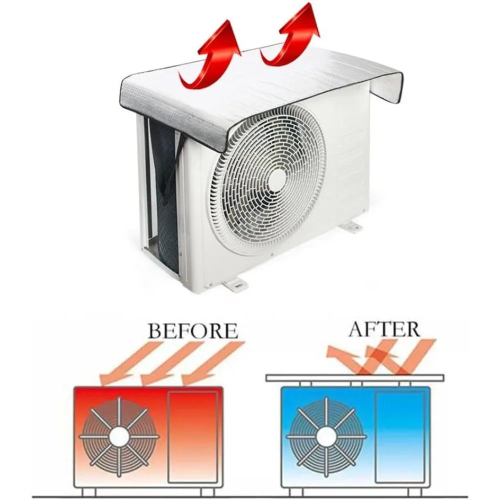Easy Install All Weather Air Conditioner Cover Outdoor Energy Saving Rainproof Dust Prevent Sun Exposure AC Cleaning Bag Oasis Select