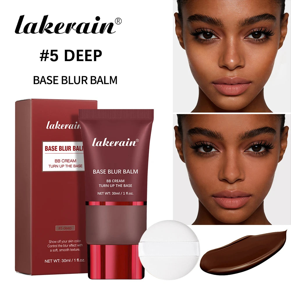 Lakerain Matte Liquid Foundation & Puff – Waterproof Oil Control Liquid Foundation Oasis Select 5 deep and puff
