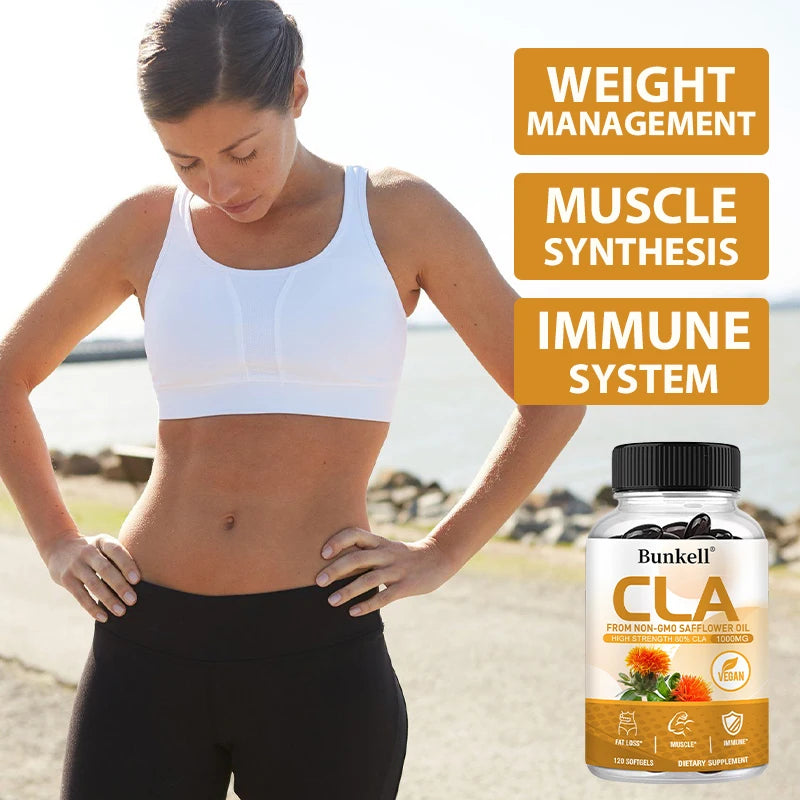 CLA 1000mg Supplement – 80% Active CLA from Safflower Oil CLA Supplement Oasis Select
