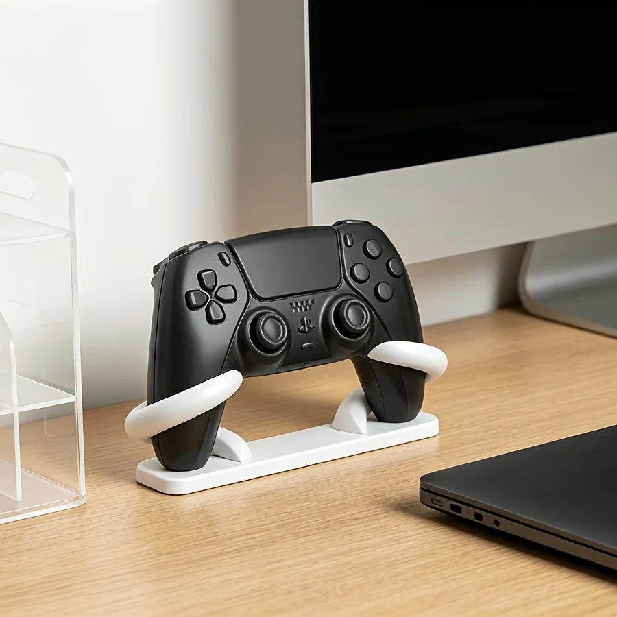 minimalism Game Controller Holder 3D Printed Anti-Slip Desk Stand Universal Gamepad Mount PS5 PS4 Xbox Gaming Desktop Organizer Oasis Select