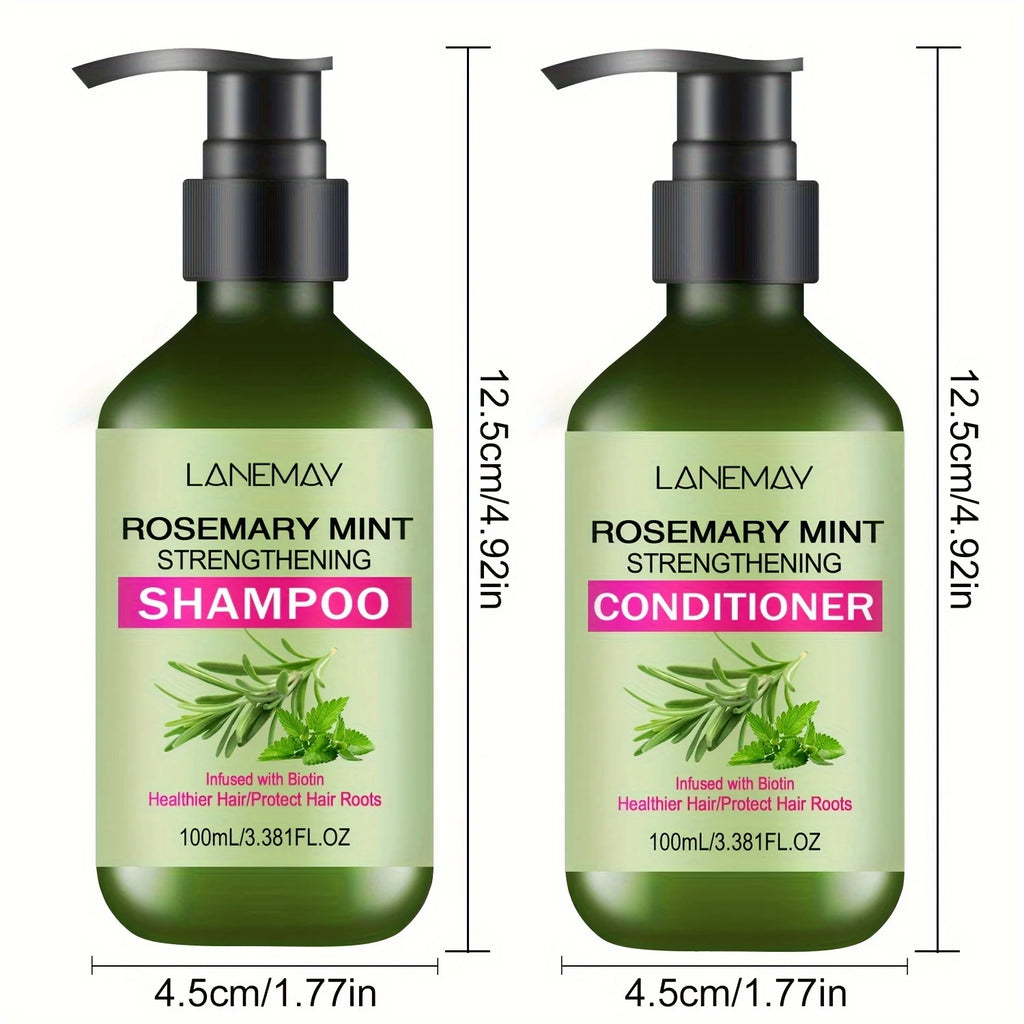 Rosemary Mint Shampoo & Conditioner Set | Moisturizing Hair Care Shampoo & Conditioner Set Oasis Select