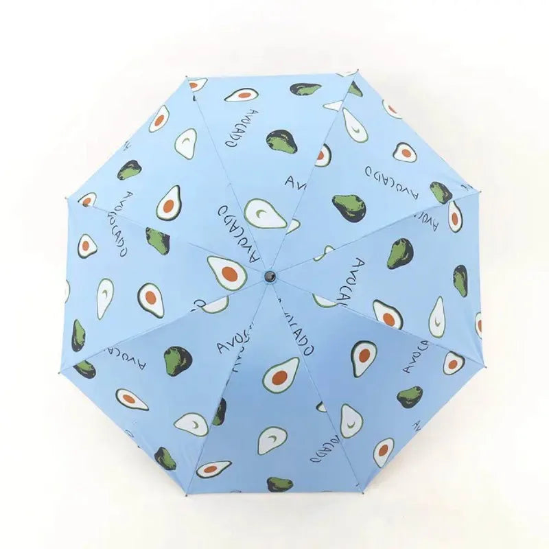 1pcs Fruit Umbrella Sturdy and Durable Manual Version Reinforced for Both Rain and Rain Small and Fresh Foldable and Portable Oasis Select