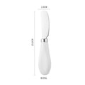 Portable Stainless Steel Cheese Knife Ceramic Handle Bread Jam Butter Knife Wipe Cream Kitchen Tools Party Oasis Select Silver