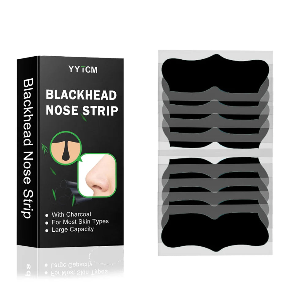 Large Size Black Nose Strips Bamboo Charcoal Blackhead Remover Deep Cleansing Pore Strips for Nose Care 5/10/15/20/30/40/80pcs Oasis Select 1box 10pcs
