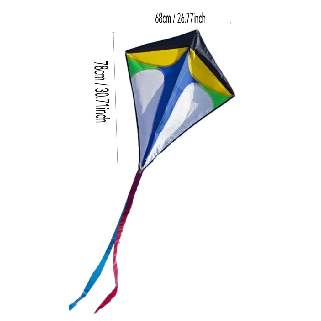 Kids Diamond Kite with Long Tail – Easy Fly Stunt Kite Kids Stunt Kite Oasis Select