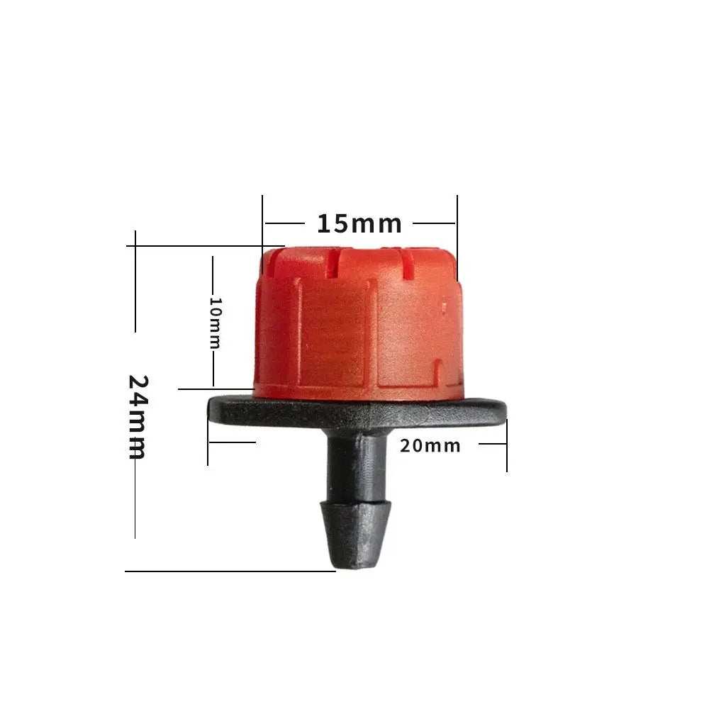 50PCS New 360 Degre Water Dropper Head Adjustable Watering Sprinklers Irrigation Plastic Sprinkler Flow Head Oasis Select