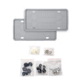 Silicone Black License Plate Frame Covers 2 Pack- Front Or Back Car Plate Bracket Holders. Rust-Proof, Rattle-Proof Accessories Oasis Select A2