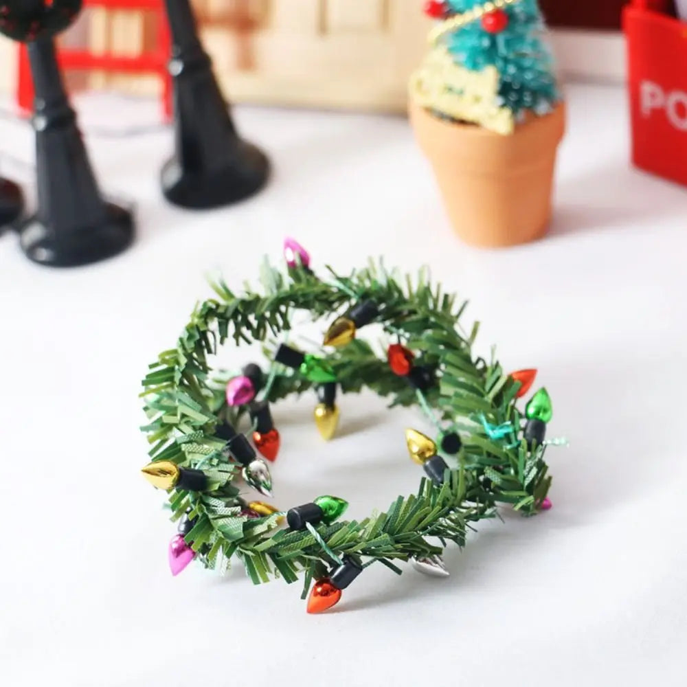 Simulation Dollhouse Lights Stripes Mini 1:12 Mini Lights Stripes Miniature 30CM Pine Branch Lights Stripes DIY Oasis Select