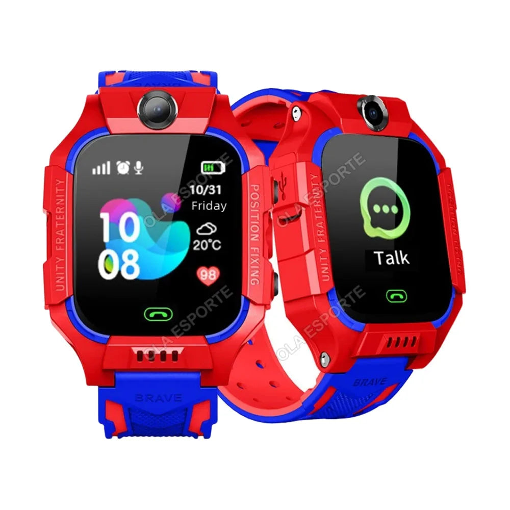 Kids Smart Watch 2G SIM GPS Tracker SOS LED IP68 Boys & Girls