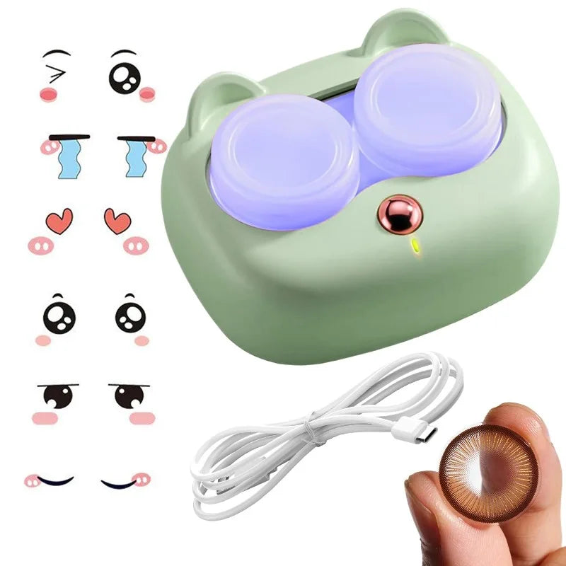 Ultrasonic Contact Lens Cleaner – Portable Protein Removal