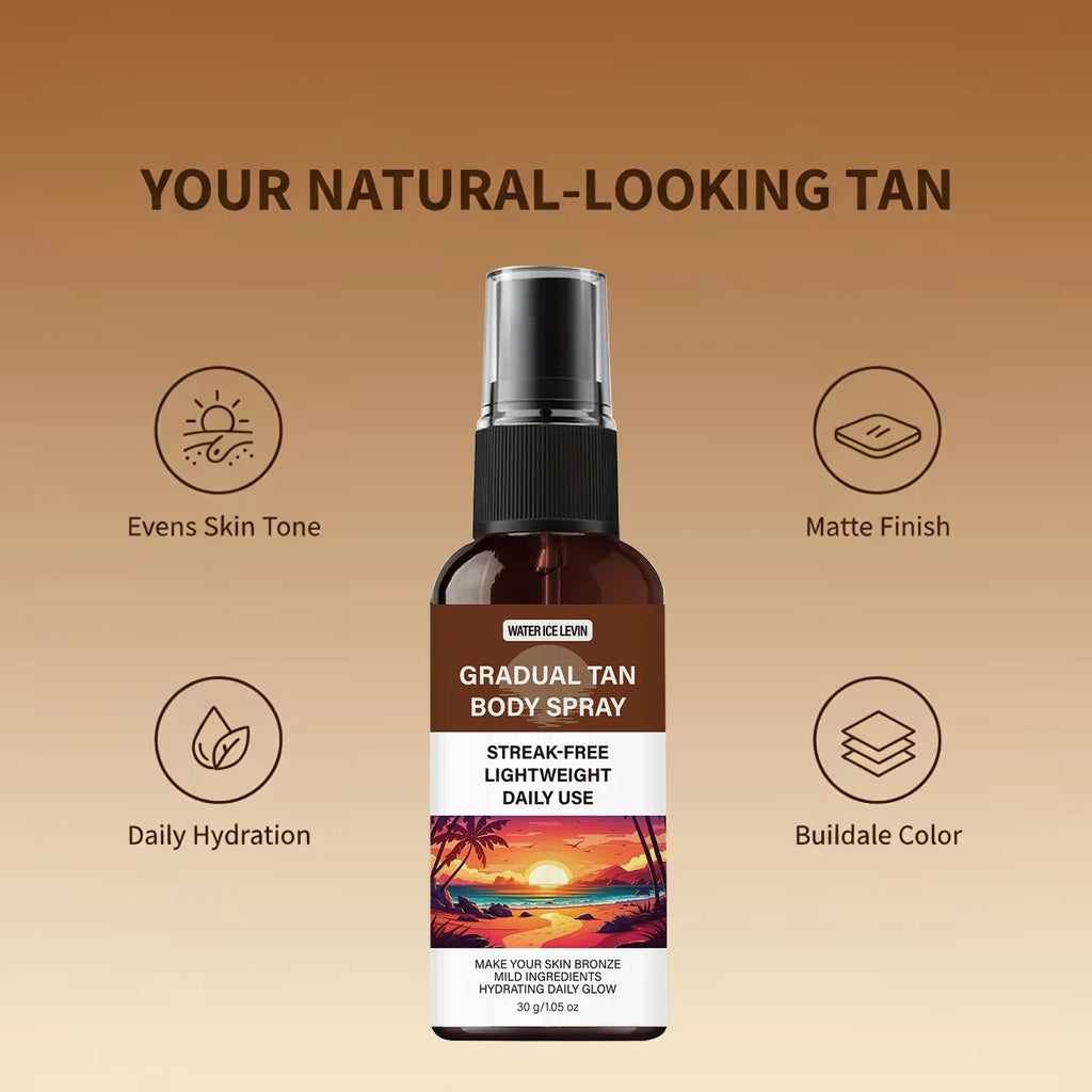 Gradual Tanner Spray – Streak-Free Hydrating Bronze Glow Self Tanner Spray Oasis Select