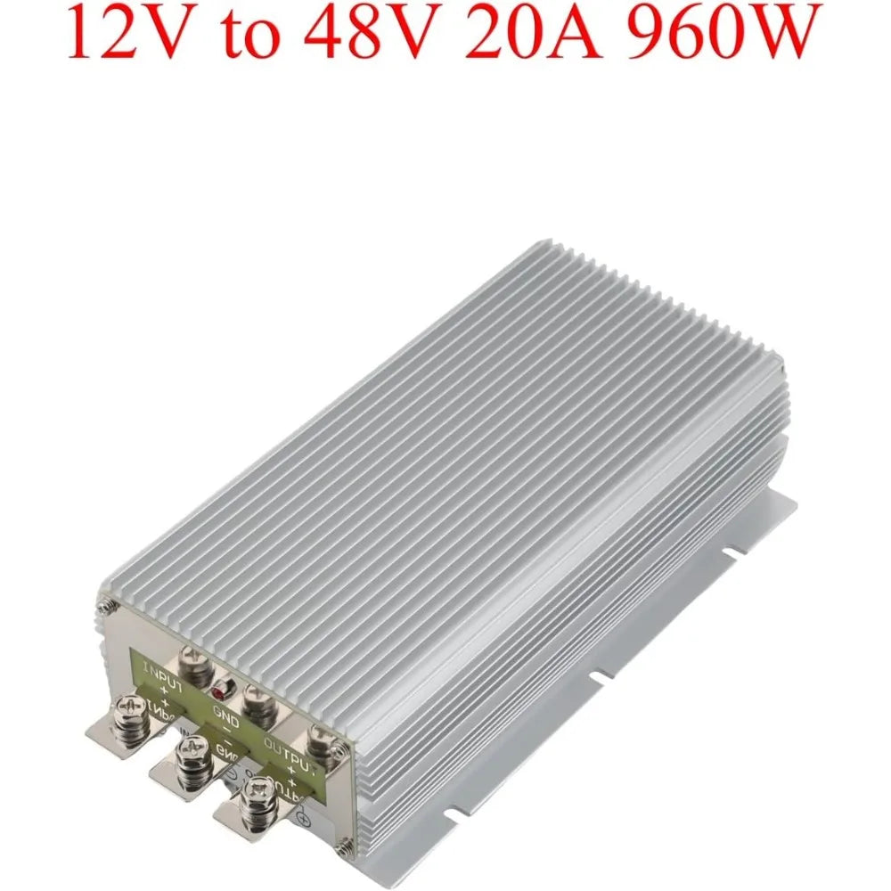 DC 12V to 48V Boost Converter 20A 960W Power Converter Step - Up Voltage Power Supply Transformer Module for Cars Oasis Select 12V to 48V 20A