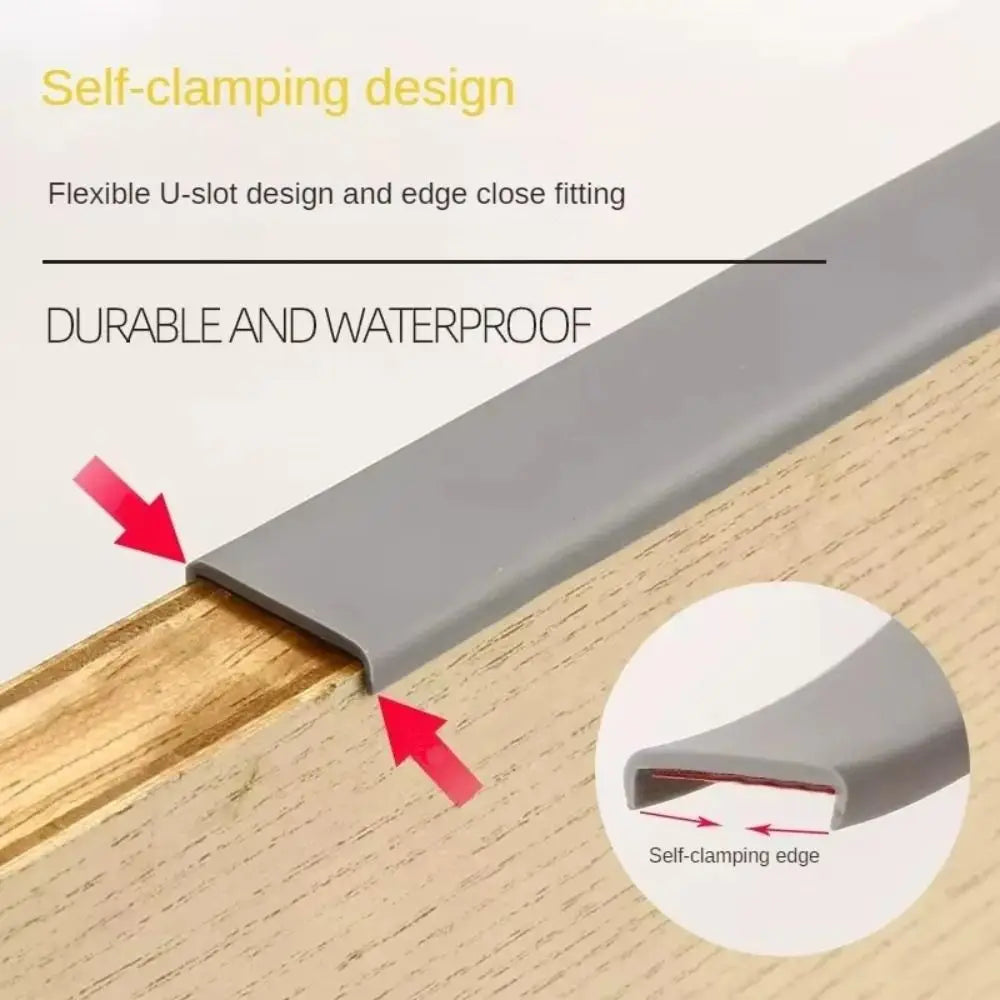 New U-shaped Edge Banding Tape Self-Adhesive TPE Rubber Edge Protector 2M Edge Safety Guards Oasis Select