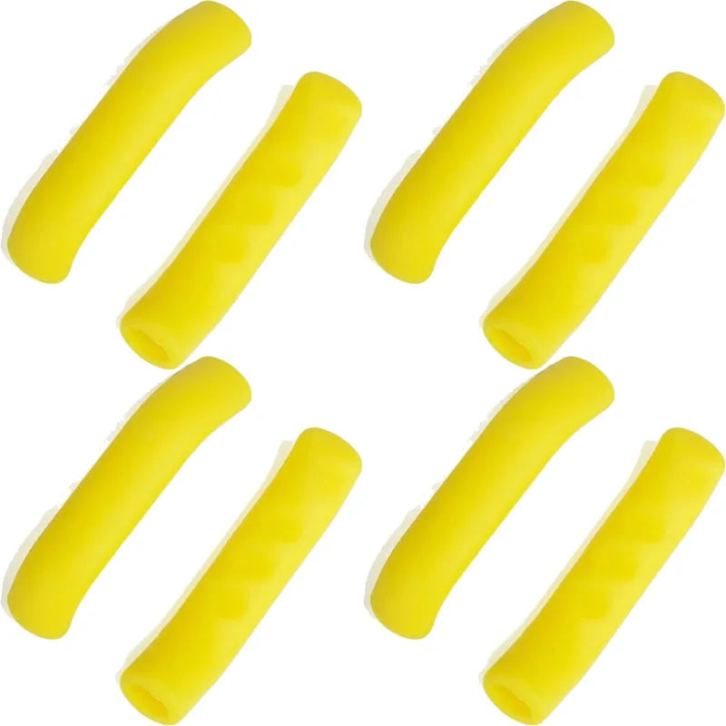 1/4Pairs Bike Brake Lever Protective Silicone Bicycle Lever Grips Bicycle Brake Handle Cover Bicycle Accessories Oasis Select 4pairs-Yellow