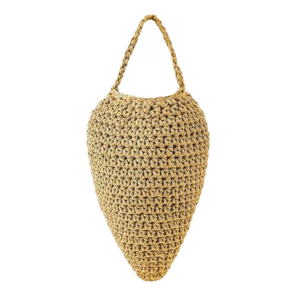 Large Size Crochet Wasp Nest Portable Design Cotton Rope Woven Hanging Wasp Traps Effectively Repelling Wasps Oasis Select Khaki-18x23cm