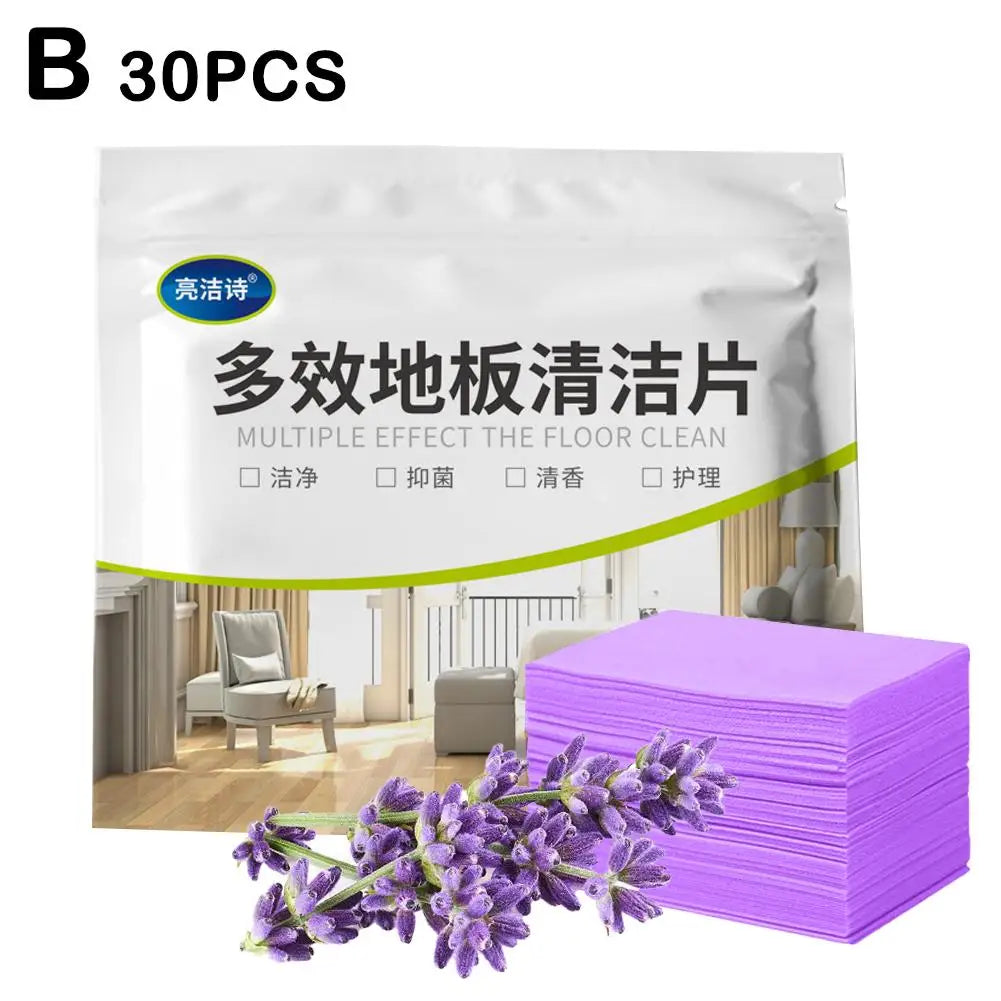 Floor Cleaner Tablets 30-Pack – Dissolving Sterilizing Sheets