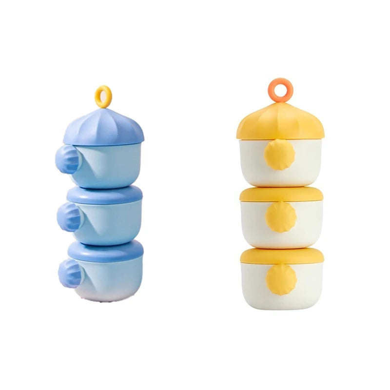 WISH 3-Layer Milk Powder Dispenser, Stackable And Portable, Large Capacity, Ideal For Outdoor & Snacks Storage Oasis Select