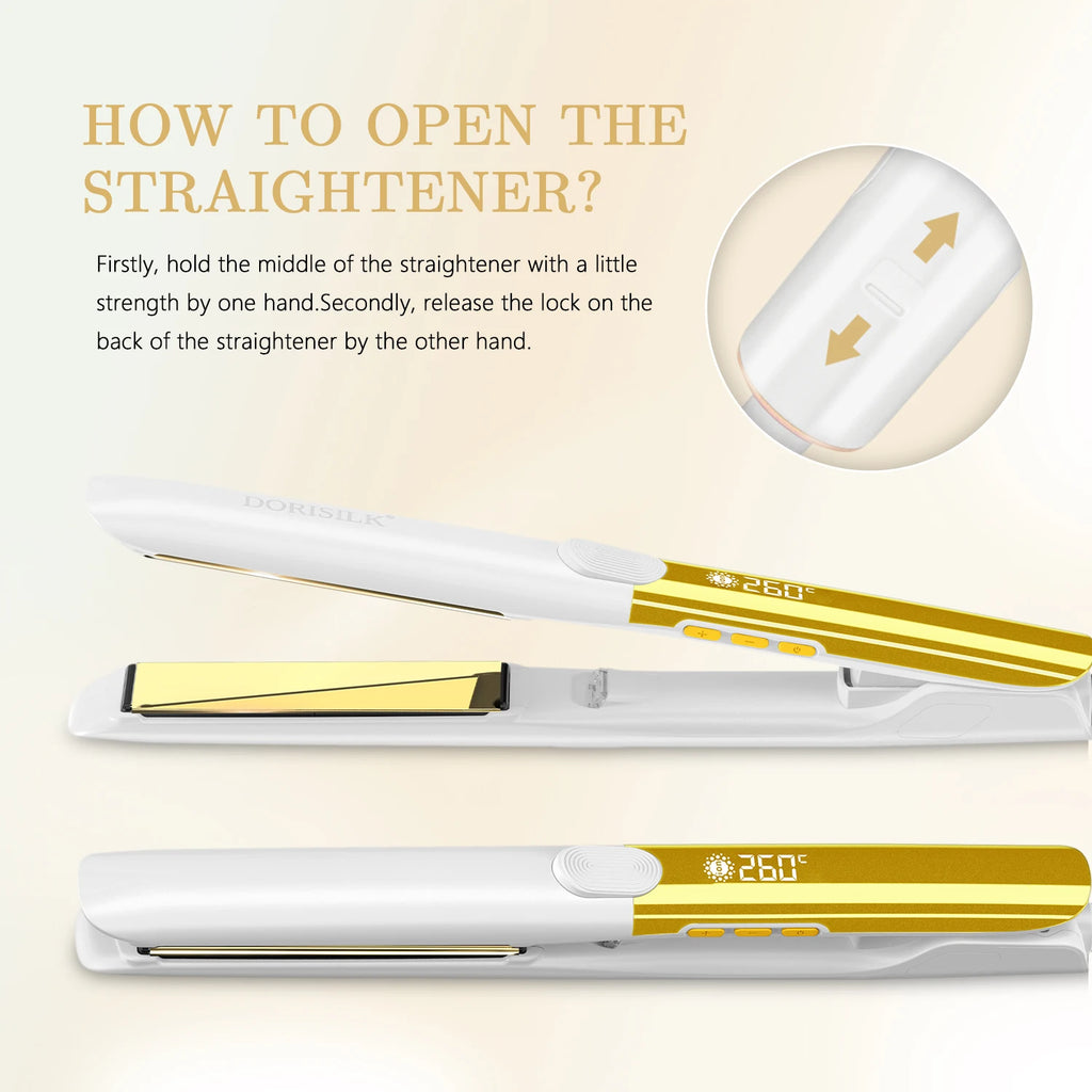 URGGU Plasma Titanium Flat Iron Hair Straightener 500°F