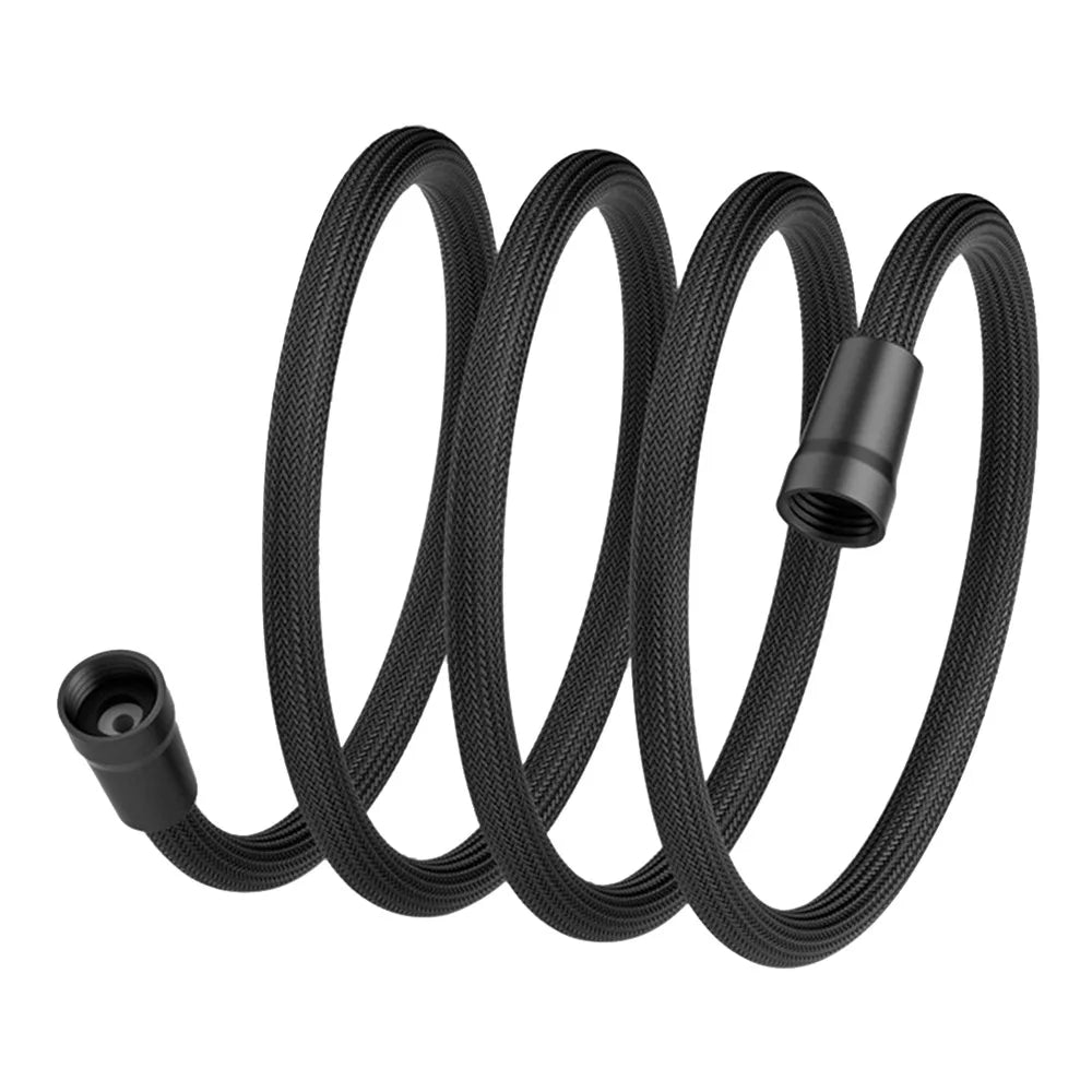 1.5/2 Meter Handheld Shower Hose Universal Interface Anti Winding Shower Tube High Pressure Flexible Bath Shower Nylon Pipe Oasis Select 2meter-black