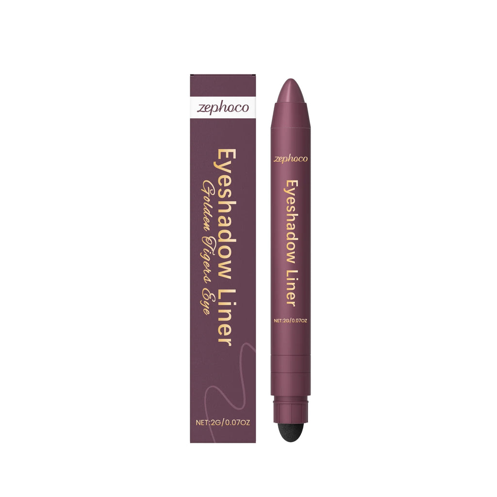 2 In1 Eyeshadow Liner Pen Matte Black Brown Waterproof Natural Long Lasting Silky Smooth Color-Rendering Professional Eye Makeup Oasis Select Golden Tigers Eye