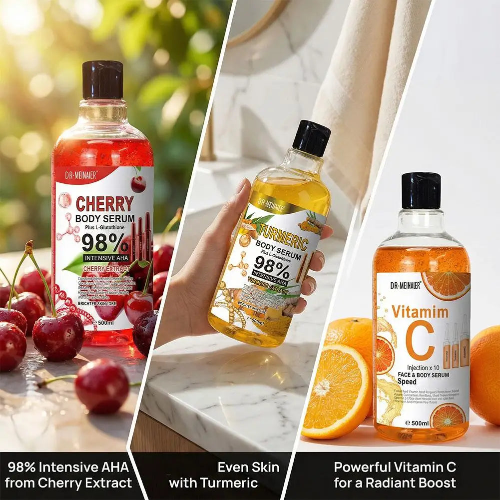 Vitamin C AHA Arbutin Cherry &Honey Turmeric Face Serum Spots Eraser Corrector Whitening Moisturizing Lightening Body Serum Oasis Select