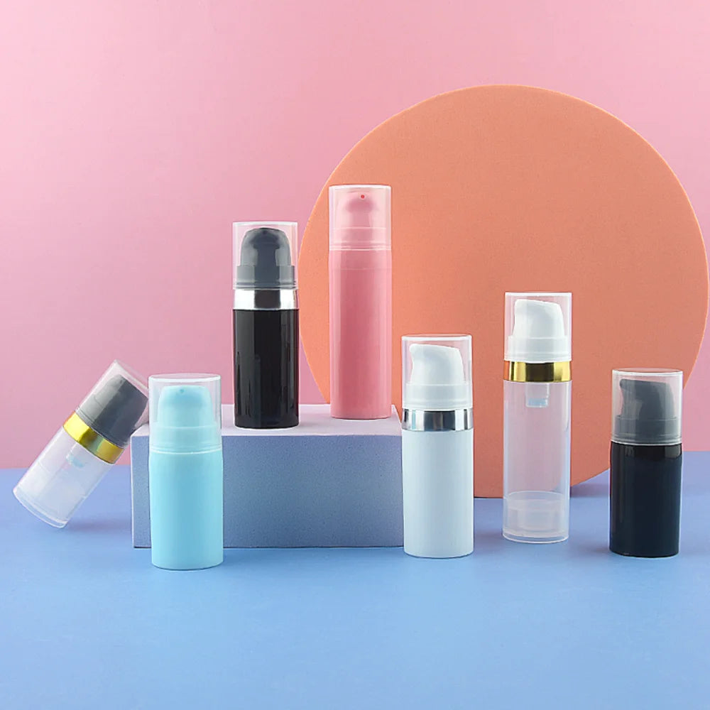 Airless Pump Lotion Bottle 5–25ml | Refillable Travel Container