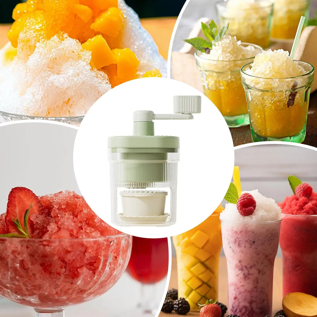 Shaved Ice Machine Snow Cone Machine Manual Portable Ice Crusher and Shaved Ice Machine for Home Kitchen and Picnic Ice tools Oasis Select