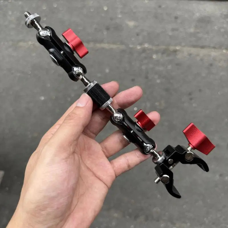 1 Set Photography Accessories Camera Metal Super Clamp With Double Ball Head Magic Arm For Monitor Light Mic Phone Mount Oasis Select