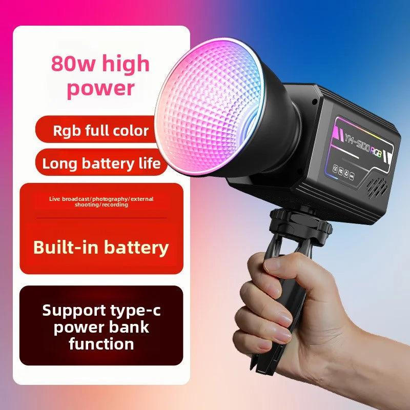 SHINEKNOT YM-S100 80W RGB COB LED Portable Photography Fill Light