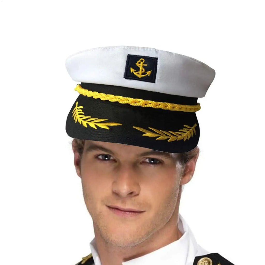 Yacht Rock Party Attire Women Adjustable Yacht Sailor Hat Costumes Apparel For Sailing Oktoberfest Nautical Boating Beach Ship Oasis Select