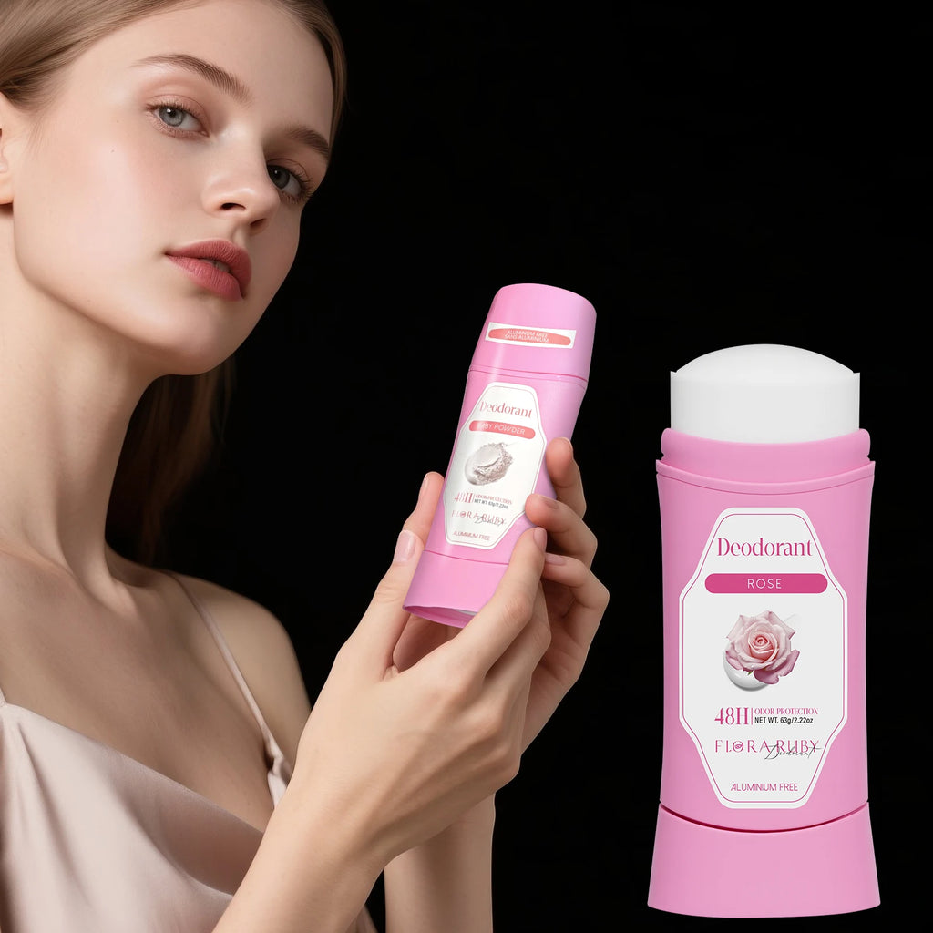 Flora Ruby 63g/Stick 48 Hour Female Deodorizer Long Lasting super fresh Scent Suppress Odor And Eliminate odor Suitable for use Oasis Select