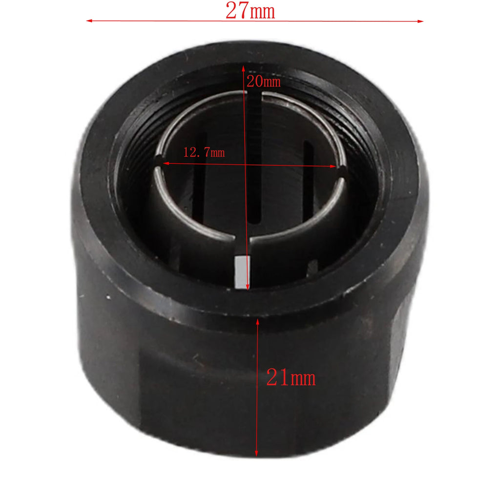 1/2 Inch Collet Chuck Adapter Nut Plunge Electric Router Bit Collets 12.7mm Center Hole For Makita 3612 Durable Oasis Select