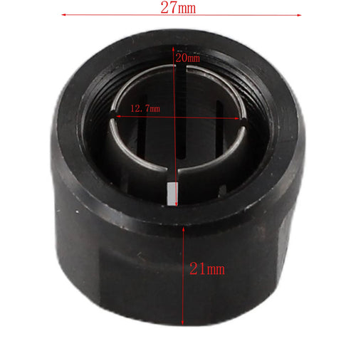 1/2 Inch Collet Chuck Adapter Nut Plunge Electric Router Bit Collets 12.7mm Center Hole For Makita 3612 Durable Oasis Select