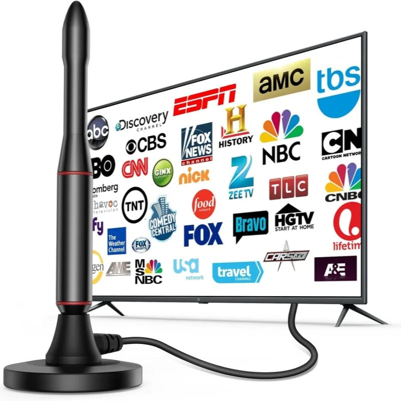 Smart ATSC TV Antenna 4K 1080P High-Definition Indoor/Outdoor Magnetic Digital TV Antenna for Clear Picture Reception Oasis Select
