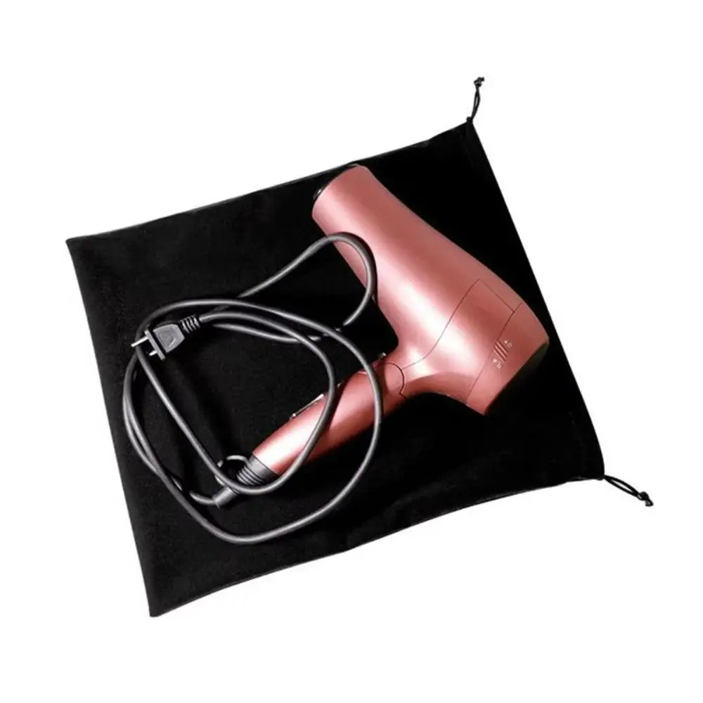 Portable Dustproof Hair Dryer Cloth Bag Large Capacity Drawstring Hairdryer Bag Canvas Hair Diffuser Oasis Select